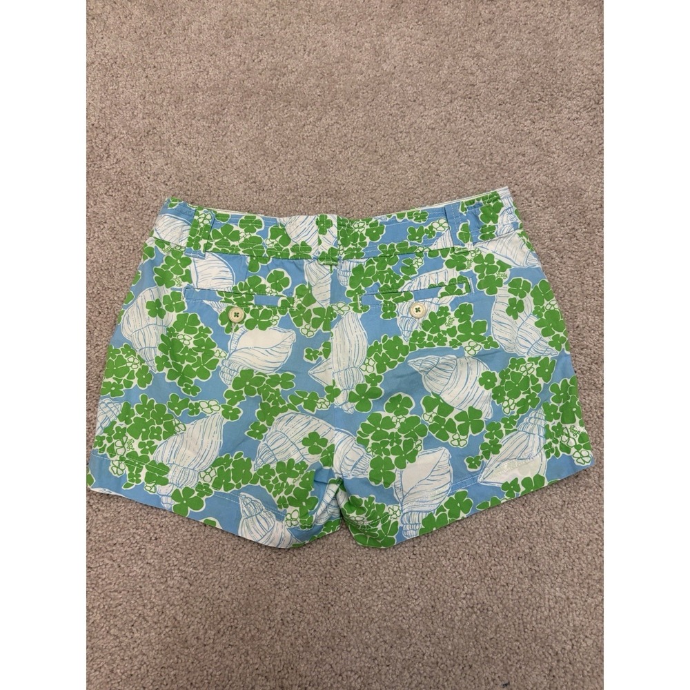 Women's Lilly Pulitzer Seashell Summer Vibes Chino Shorts Size 8 - Picture 3 of 5